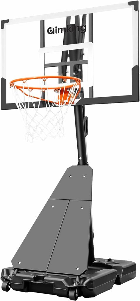 Aimking Basketball Hoop 29-44 Inch Impact Backboard 3.2FT-10FT Telescoping Adjustment Basketball Goal System for Indoor Outdoor