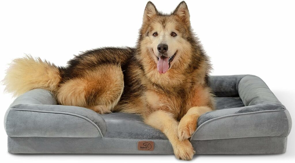 Bedsure Orthopedic Dog Bed for Extra Large Dogs - XL Waterproof Dog Bed Medium, Foam Sofa with Removable Washable Cover, Waterproof Lining and Nonskid Bottom Couch, Pet Bed