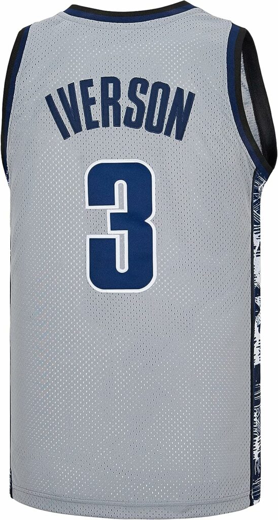 CGUBJI Mens #3 Georgetown Collegiate Athletic Embroidered Retro Basketball Jersey