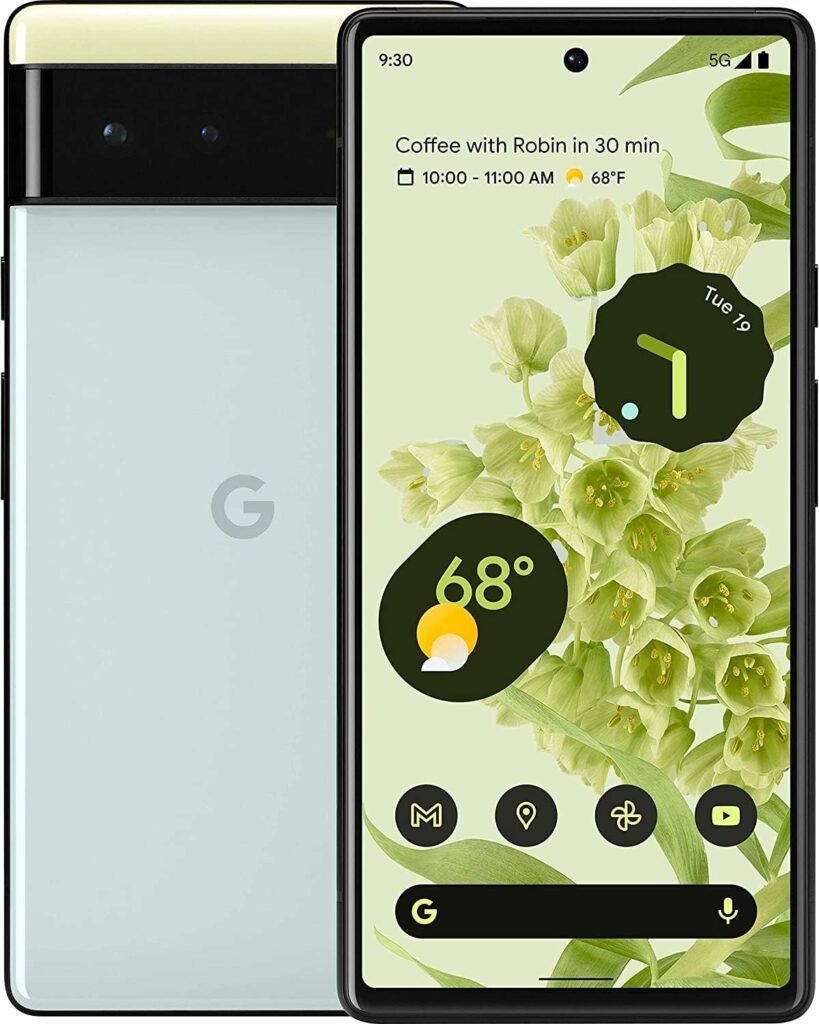 Google Pixel 6 - GB7N6-128GB - Sorta Seafoam (T-Mobile) (Renewed)