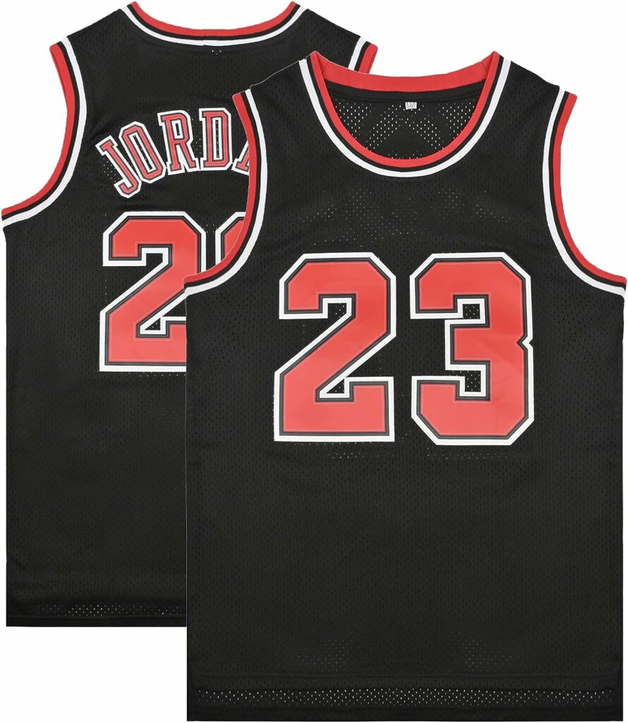 Mens 23#90S Basketball Jersey Street Party Team Custom Basketball Jersey Basketball Fans Gift Red/Black S-XXL