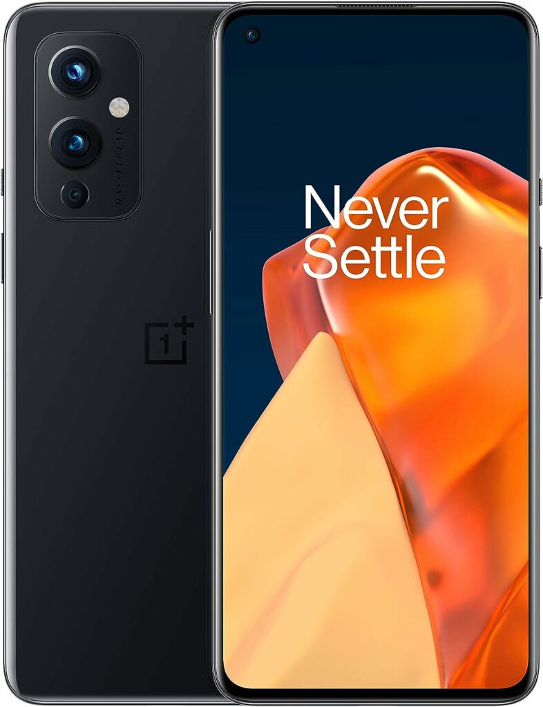 OnePlus 9 Astral Black, 5G Unlocked Android Smartphone U.S Version, 8GB RAM+128GB Storage,120Hz Fluid Display, Hasselblad Triple Camera, 65W Ultra Fast Charge,15W Wireless Charge, with Alexa Built-in