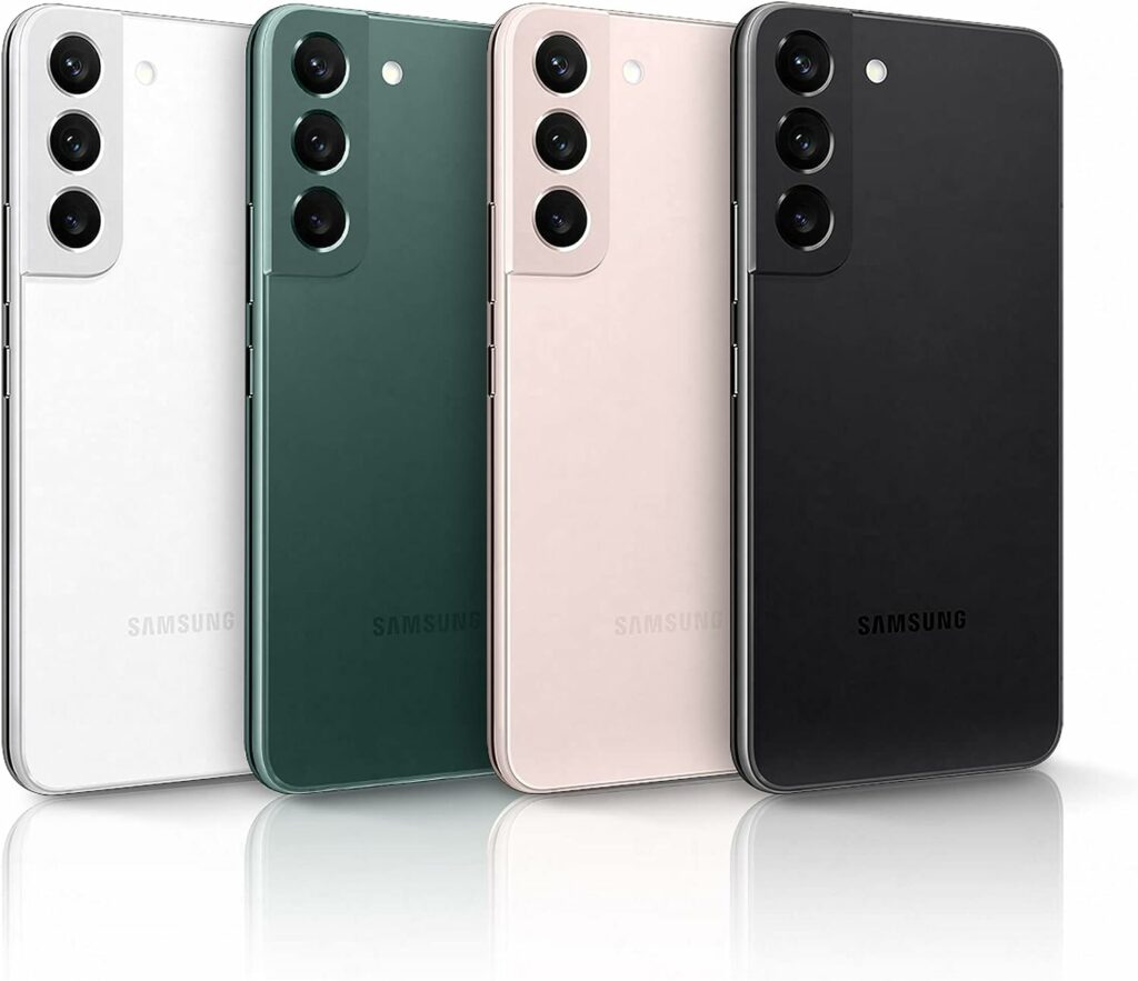 SAMSUNG Galaxy S22 5G SM-S901B/DS 128GB 8GB Dual SIM Factory Unlocked GSM Smartphone - International Version (Phantom Black)