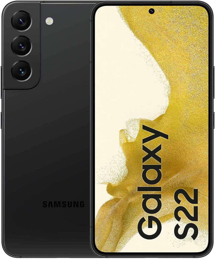 SAMSUNG Galaxy S22 5G SM-S901B/DS 128GB 8GB Dual SIM Factory Unlocked GSM Smartphone - International Version (Phantom Black)