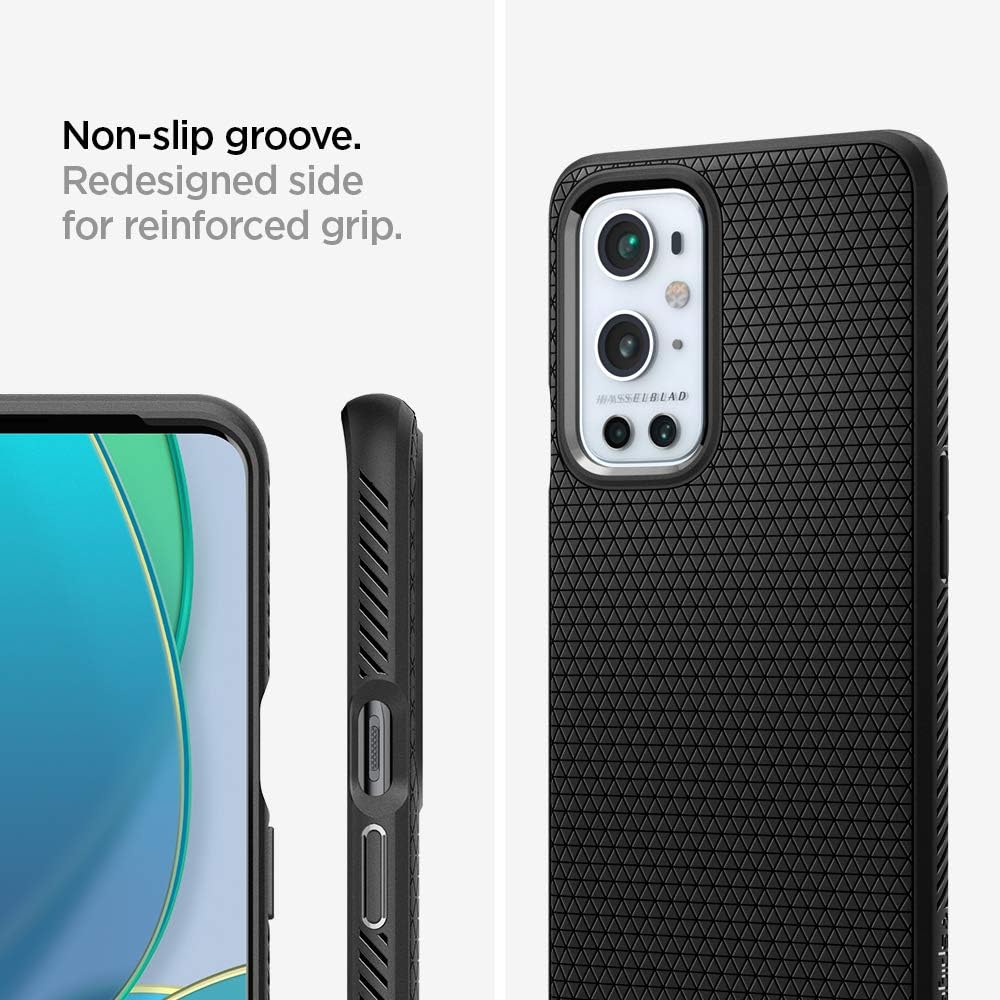 Spigen Liquid Air Armor Designed for OnePlus 9 Pro Case 5G (2021) - Matte Black