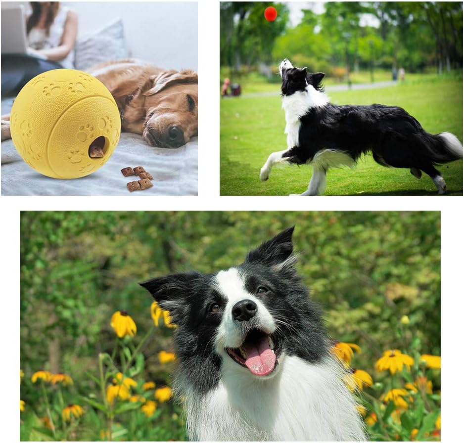 Volacopets 5 Different Functions Interactive Dog Puzzle Toys Balls for Medium Large Dogs, Food Treat Dispensing Dog Toys