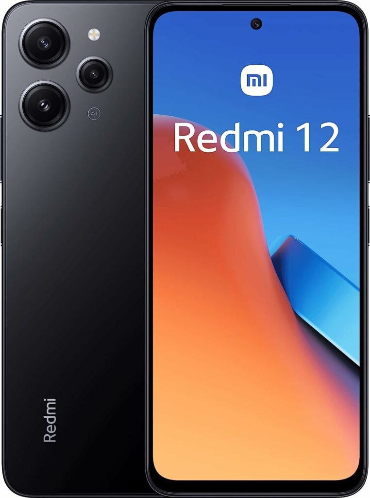 Xiaomi Redmi 12 4G LTE (256GB + 8GB) Factory Global Unlocked 6.67 50mp Triple Camera (Tmobile Mint Tello Global) + Extra (w/Fast 51W Dual USB Car Charger) (Midnight Black + 51W Dual USB Car Charger)