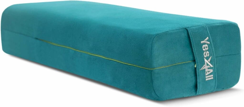 Yes4All Yoga Bolster for Restorative Yoga/Meditation Cushion with Triple-Layer Sponge